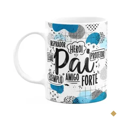 Caneca Pais - Meu Pai É: Inspirador, Herói, Protetor...