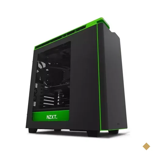 Gabinete NZXT H440 Preto com Verde Mid Tower