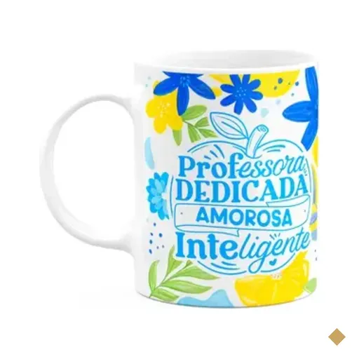 Caneca Da Professora - Dedicada, Amorosa, Inteligente - Bcm3