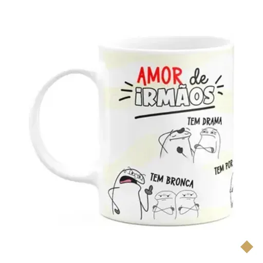 Caneca Flork Irmãos - Amor De Irmãos - M3