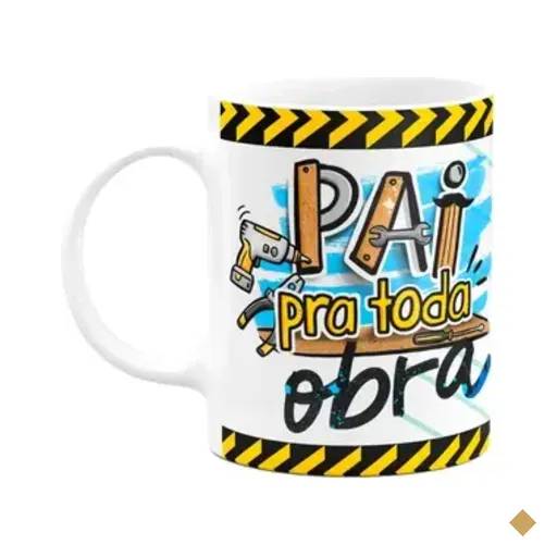 Caneca Pais - Pai Pra Toda Obra - Super Herói Favorito