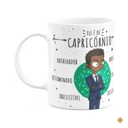 Caneca Signos Cartoon - Ele É De Capricórnio - M2 - 325ml