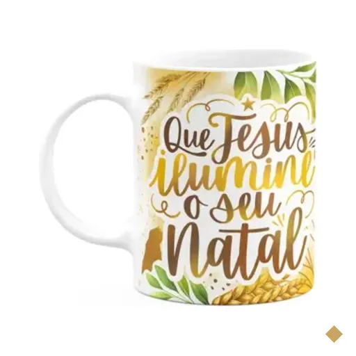 Caneca Natal De Jesus - Que Jesus Ilumine O Seu Natal - M2
