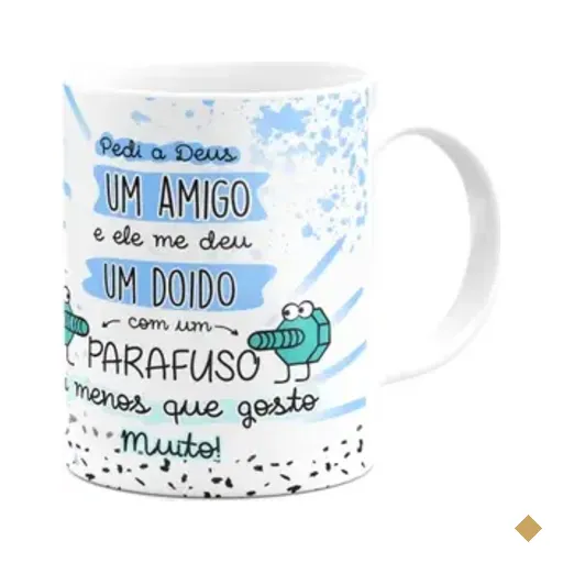 Caneca Amizade - Pedi A Deus Um Amigo - 325ml