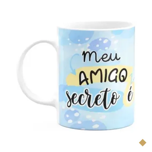 Caneca - Meu Amigo Secreto É... 325ml - Branca