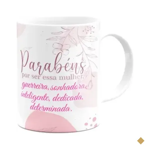 Caneca Mulheres - Guerreira, Sonhadora, Inteligente - 325ml