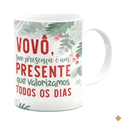 Caneca Natal Família - Feliz Natal Vovô - 325ml