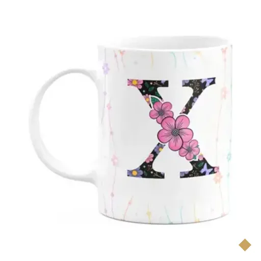 Caneca Today - Com Inicial Do Nome Letra X - 325ml