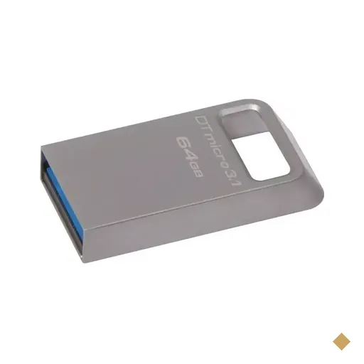 Kingston DataTraveler Micro 64GB USB 3.1 Flash Drive Metal
