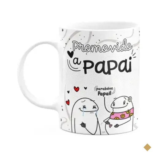 Caneca Divertida Flork - Promovido A Papai - 325ml