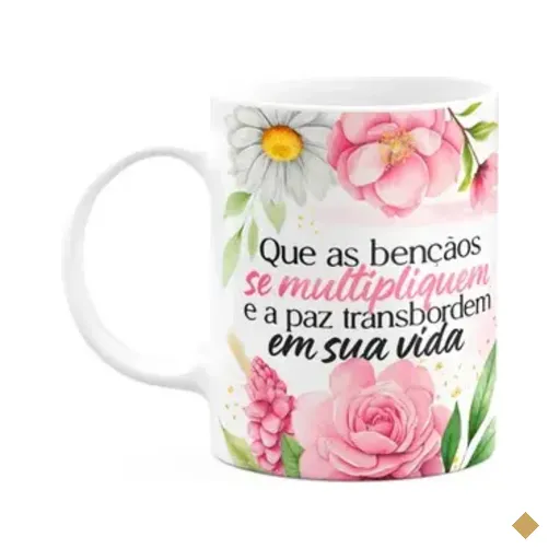 Caneca Motivação - Que As Bençãos Se Multipliquem
