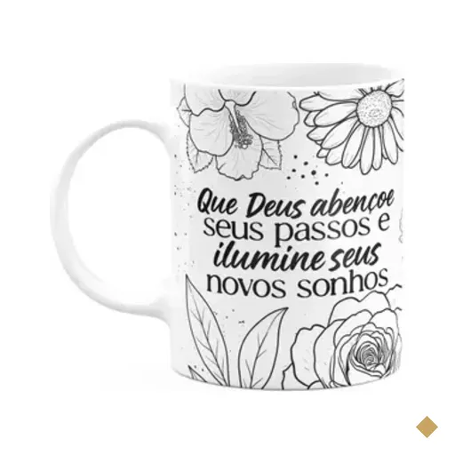 Caneca Motivação - Que Deus Abençoe Seus Passos - M2
