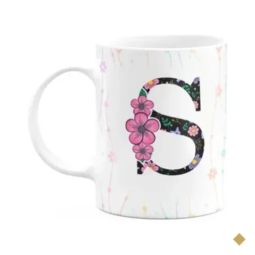 Caneca Today - Com Inicial Do Nome Letra S - 325ml