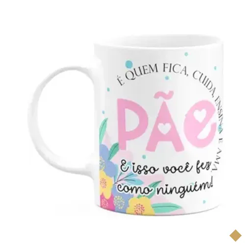 Caneca Pais - Pãe, Que Ensina Que Cuida - 325ml