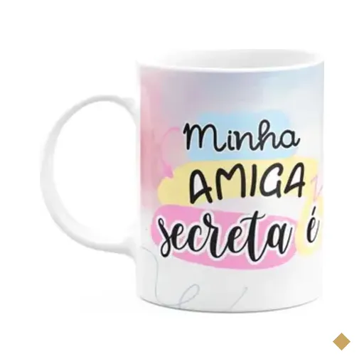 Caneca - Minha Amiga Secreta É... 325ml - Branca