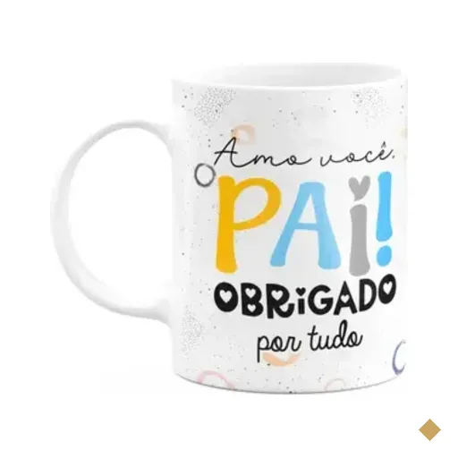 Caneca Pais - Amo Você Pai, Obrigado Por Tudo! - 325ml