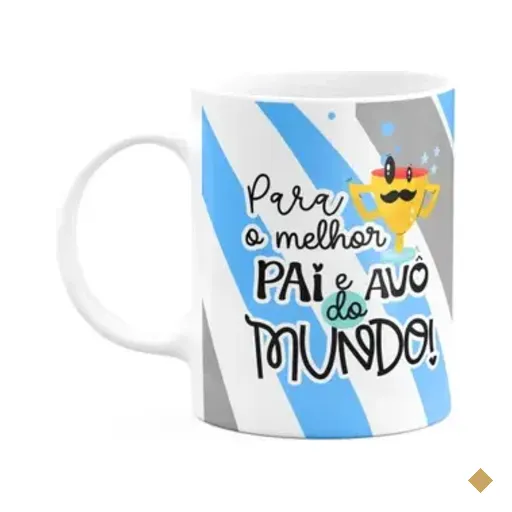 Caneca Pais - Para O Melhor Pai E Avô Do Mundo - 325ml