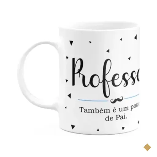 Caneca Minimalista Pais - Professor, Também Um Pouco De Pai