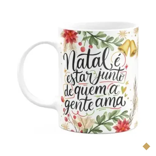 Caneca Natal Abençoado - É Estar Junto De Que A Gente Ama