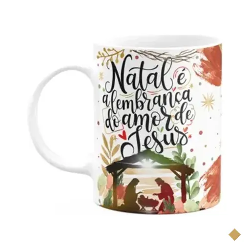 Caneca Natal Abençoado - A Lembrança Do Amor De Jesus