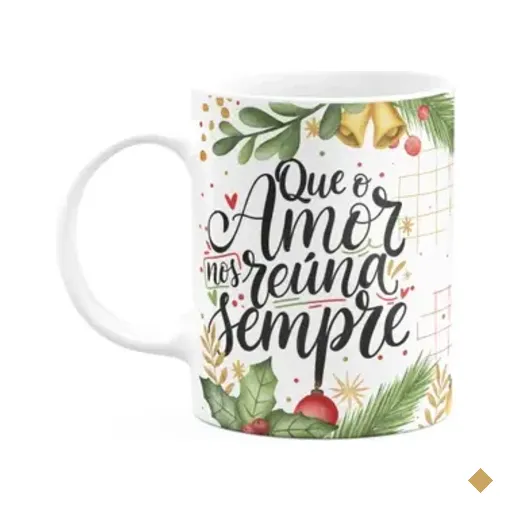 Caneca Natal Abençoado - Que O Amor Nos Reúna Sempre