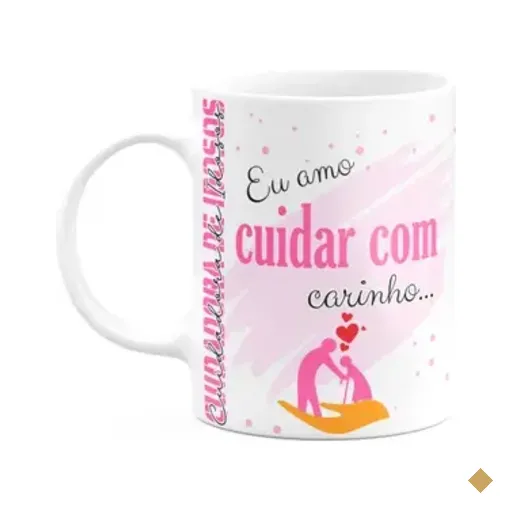 Caneca De Profissões - Sou Cuidadora De Idosos - 325ml