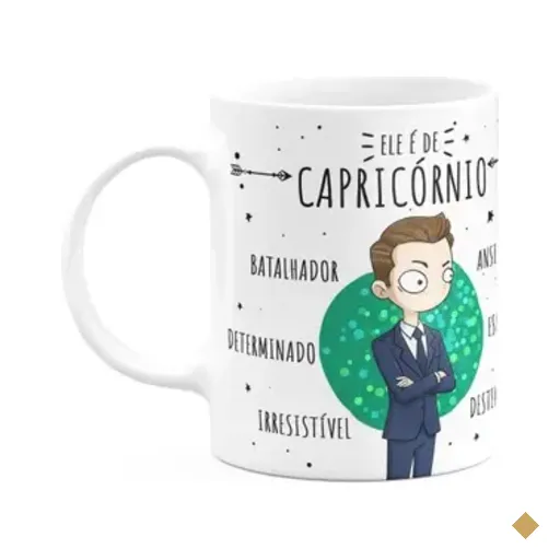 Caneca Signos Cartoon - Ele É De Capricórnio - 325ml