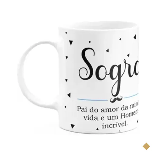 Caneca Minimalista Pais - Sogro, Pai Do Amor Da Minha Vida
