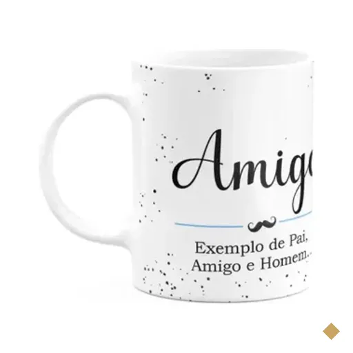 Caneca Minimalista Pais - Amigo, Exemplo De Pai E Amigo