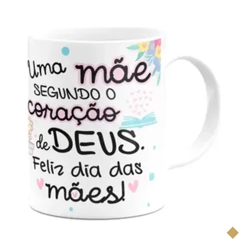 Caneca Mães - Uma Mãe, Segundo O Coração De Deus - 325ml