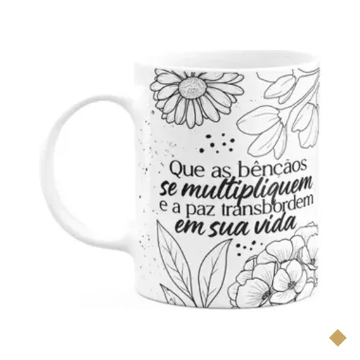 Caneca Motivação - Que As Bençãos Se Multipliquem - M2
