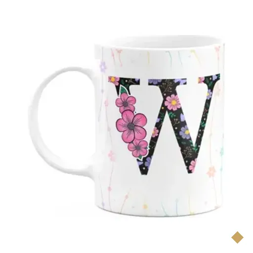 Caneca Today - Com Inicial Do Nome Letra W - 325ml