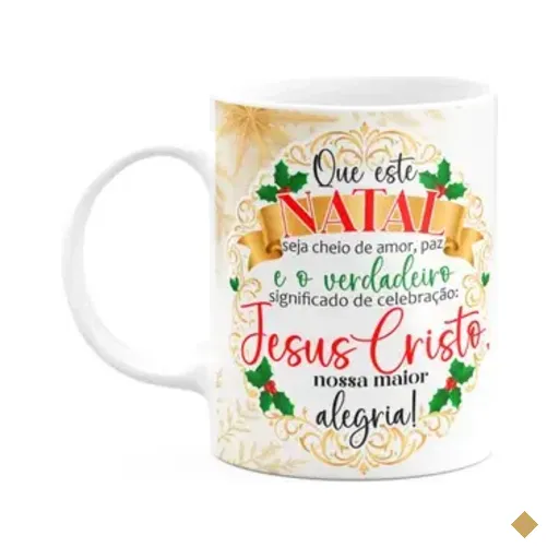 Caneca Natalina - Jesus Cristo, Nossa Maior Alegria - 325ml