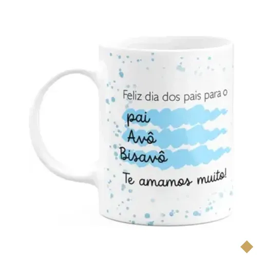 Caneca Pais - Pai, Avô, Bisavô! Nós Te Amamos - 325ml