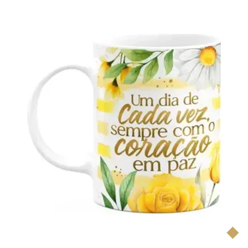 Caneca Motivação - Um Dia De Cada Vez - 325ml