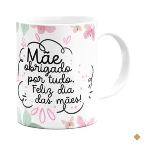 Caneca Mães - Mãe, Obrigado Por Tudo - 325ml