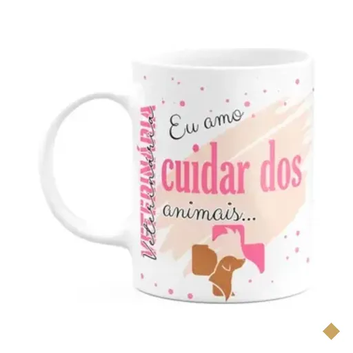 Caneca De Profissões - Sou Veterinária - 325ml