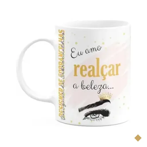 Caneca De Profissões - Sou Designer De Sobrancelhas - 325ml
