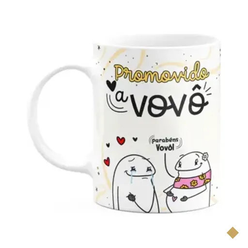 Caneca Divertida Flork - Promovido A Vovô - 325ml