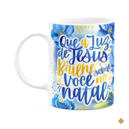 Caneca Natal De Jesus - Que A Luz De Jesus Brilhe Sobre Você