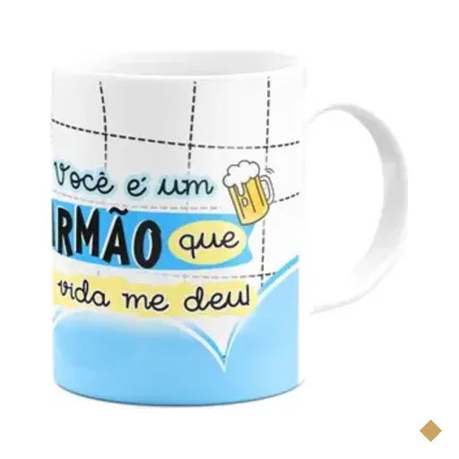 Caneca Amizade - Irmão Que A Vida Me Deu - 325ml