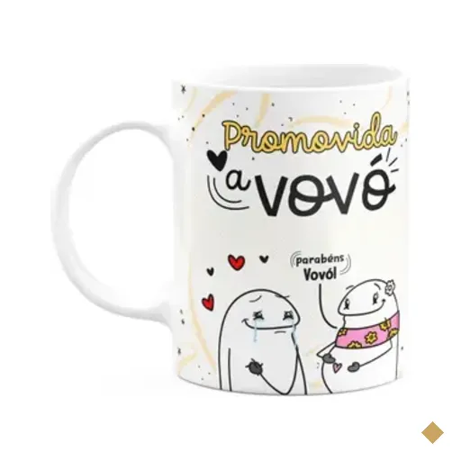 Caneca Divertida Flork - Promovida A Vovó - 325ml