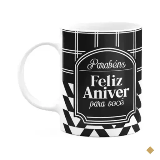 Caneca Aniversário - Feliz Niver Pra Você - M2 - 325ml