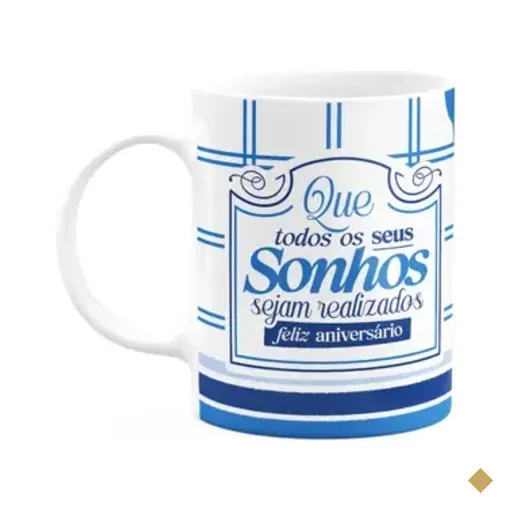 Caneca Aniversário - Que Seus Sonhos Sejam Realizados