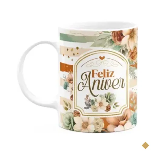 Caneca Aniversário - Feliz Aniver - M2 - 325ml