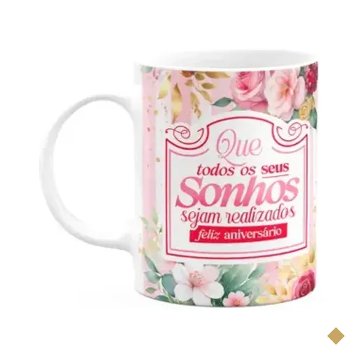 Caneca Aniversário - Que Seus Sonhos Sejam Realizados - M2