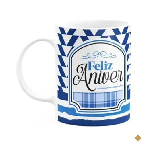 Caneca Aniversário - Feliz Aniver - 325ml