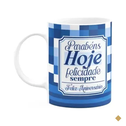Caneca Aniversário - Parabéns Hoje, Felicidade Sempre!