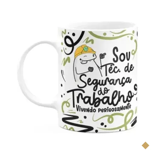 Caneca Flork Profissões - Sou Téc De Segurança Do Trabalho