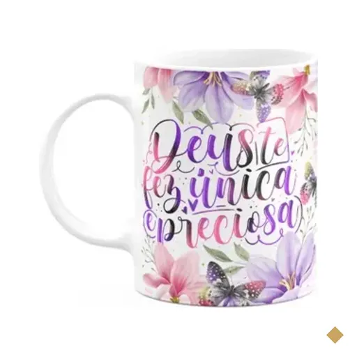 Caneca Dia Das Mães - Deus Te Fez Única E Preciosa - 325ml